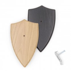 Trophäenschild wappenform mit Kieferfach AF 18x11 cm Reh Schild wahlweise in hell oder dunkel