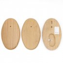 3 trofeeplaten ovaal AF 21 x 12 cm ree plaat eikenhout...