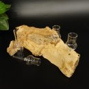 Schnapsanbieter kleine 4 Gläser mit Stiel auf Wurzel Steckglas Set Schnaps Geschenk Neu 27.60.1.72