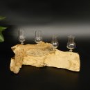 Schnapsanbieter kleine 4 Gläser mit Stiel auf Wurzel Steckglas Set Schnaps Geschenk Neu 27.60.1.72