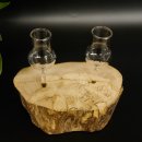 Schnapsanbieter kleine 2 Gläser mit Stiel auf Wurzel Steckglas Set Schnaps Geschenk Neu 27.60.1.76