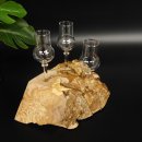 Schnapsanbieter kleine 3 Gläser mit Stiel auf Wurzel Steckglas Set Schnaps Geschenk Neu 27.60.1.78