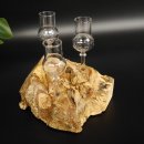 Schnapsanbieter kleine 3 Gläser mit Stiel auf Wurzel Steckglas Set Schnaps Geschenk Neu 27.60.1.78