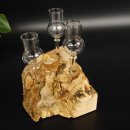 Schnapsanbieter kleine 3 Gläser mit Stiel auf Wurzel Steckglas Set Schnaps Geschenk Neu 27.60.1.78
