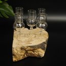 Schnapsanbieter kleine 5 Gläser mit Stiel auf Wurzel Steckglas Set Schnaps Geschenk Neu 27.60.1.79