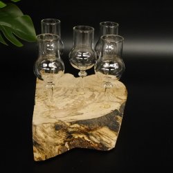 Schnapsanbieter kleine 5 Gläser mit Stiel auf Wurzel Steckglas Set Schnaps Geschenk Neu 27.60.1.79