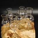 Schnapsanbieter kleine 6 Gläser mit Stiel auf Wurzel Steckglas Set Schnaps Geschenk Neu 27.60.1.83