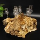 Schnapsanbieter kleine 8 Gläser mit Stiel auf Wurzel Steckglas Set Schnaps Geschenk Neu 27.60.1.86