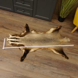 Dachsfell Dachs Fell Decke Fellvorleger Länge 115 cm 87.26.5