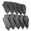 Trophäenschilder Reh 10 Stück Spitz AF19x11 in dunkel ohne Montageklammer GTKv50.58-10