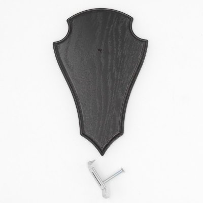 Trophäenschild Reh 1 Stück Spitz AF 21 cm x 13 cm Eiche dunkel + Montageklammer GTKv50.56-1+K