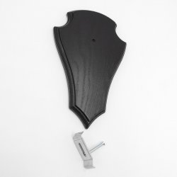 Trophäenschild Reh 1 Stück Spitz AF 21 cm x 13 cm Eiche dunkel + Montageklammer GTKv50.56-1+K