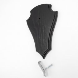 Trophäenschild Reh 1 Stück Spitz AF 21 cm x 13 cm Eiche dunkel + Montageklammer GTKv50.56-1+K