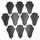 Trophäenschilder Reh 10 Stück Spitz AF 21 cm x...