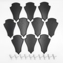 Trophäenschilder Reh 10 Stück Spitz AF 21 cm x...