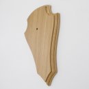 Trophäenschild Reh 1 Stück Spitz AF 21 cm x 13 cm Eiche hell ohne Montageklammer GTKv50.73-1