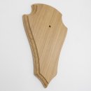 Trophäenschild Reh 1 Stück Spitz AF 21 cm x 13 cm Eiche hell ohne Montageklammer GTKv50.73-1