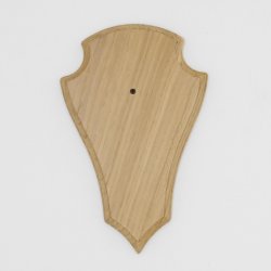 Trophäenschild Reh 1 Stück Spitz AF 21 cm x 13 cm Eiche hell ohne Montageklammer GTKv50.73-1