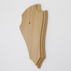 Trophäenschild Reh 1 Stück Spitz AF 21 cm x 13 cm Eiche hell ohne Montageklammer GTKv50.73-1