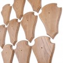Trophäenschilder Reh 10 Stück Spitz AF 21 cm x 13 cm Eiche braun ohne Montageklammer GTKv50.84-10