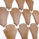 Trophäenschilder Reh 10 Stück Spitz AF 21 cm x 13 cm Eiche braun ohne Montageklammer GTKv50.84-10