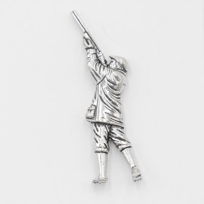 Jäger Shooter Gewehr Pin Anstecknadel Anstecker Hut Schmuck Button Pinwand