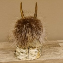 Wolpertinger Wolpi Mini Taxidermy Specimen Blue Eyes Height 23 cm 86.1.1.48