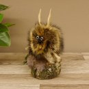 Wolpertinger Wolpi Präparat taxidermy Mini Tannenzapfen Zapfen flieder Augen Höhe 22 cm 86.1.2.56