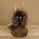 Wolpertinger Wolpi Präparat taxidermy Mini Tannenzapfen Zapfen hellblaue Augen Höhe 22 cm 86.1.2.58