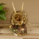 Wolpertinger Wolpi Präparat taxidermy Mini Tannenzapfen Zapfen orange Augen Höhe 23 cm 86.1.2.60