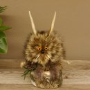 Wolpertinger Wolpi Präparat taxidermy Mini Tannenzapfen Zapfen orange Augen Höhe 23 cm 86.1.2.60