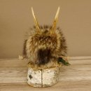 Wolpertinger Wolpi Präparat taxidermy Mini Tannenzapfen Zapfen orange Augen Höhe 23 cm 86.1.2.60