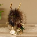 Wolpertinger Wolpi Präparat taxidermy Mini Tannenzapfen Zapfen hellgrüne Augen Höhe 24 cm 86.1.2.61