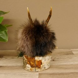 Wolpertinger Wolpi Präparat taxidermy Mini Tannenzapfen Zapfen hellgrüne Augen Höhe 24 cm 86.1.2.61