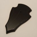 1 Stück Reh Trophäenschild Spitz klein Eiche dunkel AF 19 cm x 11 cm mit 1 Kieferfach