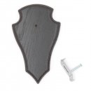 1 Stück Reh Trophäenschild Spitz klein Eiche...