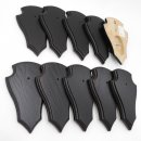 Trophäenschilder Reh 10 Stück Spitz AF 19x11 mit 1 Kieferfach Eiche dunkel ohne Montageklammer GTKv50.63/1KF-10