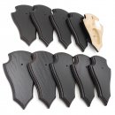 Trophäenschilder Reh 10 Stück Spitz AF 19x11 mit 1 Kieferfach Eiche dunkel ohne Montageklammer GTKv50.63/1KF-10