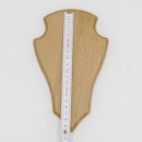 Trophäenschilder Reh 3 Stück Spitz AF 19x11 mit 1 Kieferfach Eiche hell ohne Montageklammer GTKv50.72/1KF-3
