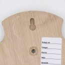 Trophäenschilder Reh 3 Stück Spitz AF 19x11 mit 1 Kieferfach Eiche hell ohne Montageklammer GTKv50.72/1KF-3