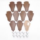 Trophäenschilder Reh 10 Stück Spitz AF 19x11...