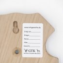 Trophäenschilder Reh 10 Stück Spitz AF 19x11 mit 1 Kieferfach Eiche braun + Montageklammer GTKv50.81/1KF-10+K