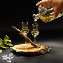 Schnapsanbieter mit 2 Steckgläser 2cl mit Rehstange 3 Varianten wählbar