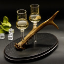 Schnapsanbieter mit 2 Steckgläser 2cl mit Rehstange 3 Varianten wählbar