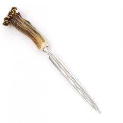 Brieföffner Brief Öffner mit Rehgeweih Horn Griff Reh Geweih Lang 17,5 cm 27.17.46