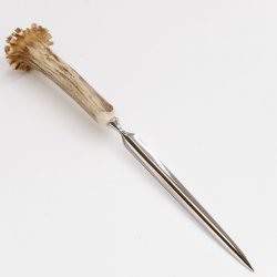 Brieföffner Brief Öffner mit Rehgeweih Horn Griff Reh Geweih Lang 17,5 cm 27.17.49