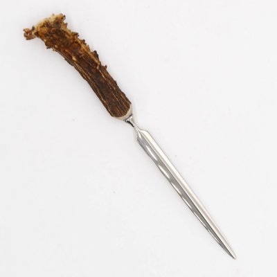 Brieföffner Brief Öffner mit Rehgeweih Horn Griff Reh Geweih Lang 17,5 cm 27.17.55