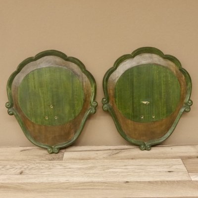 Trophäenschilder 2 er Set Barock Stil Schilder Keiler gebrauchte Schild AF 21 - 19 cm