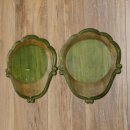 Trophäenschilder 2 er Set Barock Stil Schilder Keiler gebrauchte Schild AF 21 - 19 cm