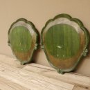 Trophäenschilder 2 er Set Barock Stil Schilder Keiler gebrauchte Schild AF 21 - 19 cm
